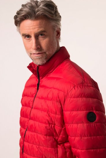 Boston Park 638 Veste matelassée bellyfit à col montant Rouge - Vestes - Vestes homme grandes tailles