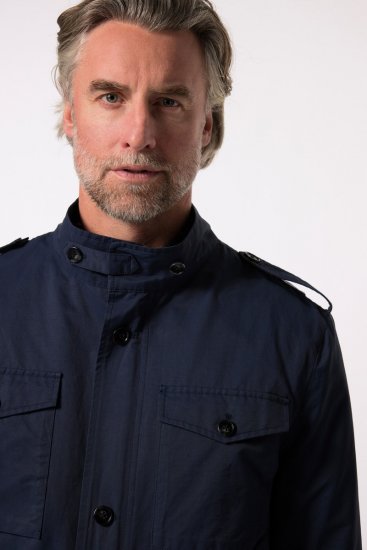 Boston Park 779 Veste field à col montant Bleu marine - Vestes - Vestes homme grandes tailles