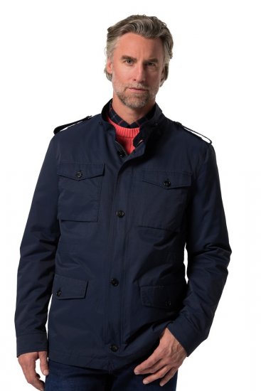 Boston Park 779 Veste field à col montant Bleu marine - Vestes - Vestes homme grandes tailles