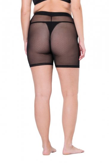 Ulla Popken 836805 Panty anti-frottement à pois Noir - Panties anti-frottement - 