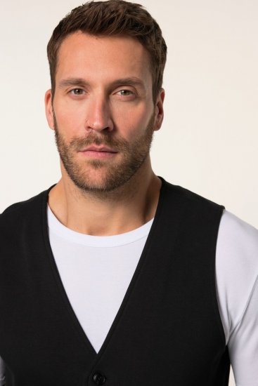 JP1880 New York Flexnamic Gilet en jersey Noir - Costumes - Costumes grandes tailles 