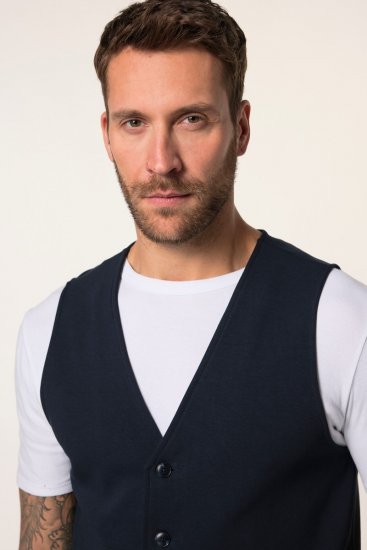 JP1880 New York Flexnamic Gilet en jersey Bleu marine - Costumes - Costumes grandes tailles 