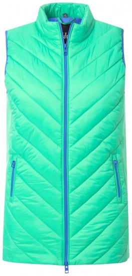 Ulla Popken 837409 Gilet HYPRAR matelassé Vert clair - Gilets sans manches - 