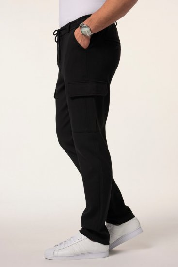 JP1880 New York Flexnamic Pantalon en jersey à poches cargo Noir - Costumes - Costumes grandes tailles 