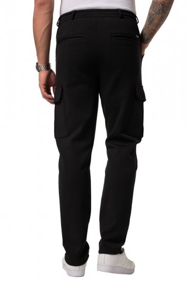 JP1880 New York Flexnamic Pantalon en jersey à poches cargo Noir - Costumes - Costumes grandes tailles 