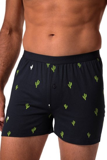 JP1880 837629 Caleçons FLEXNAMIC® à imprimé cactus Bleu marine lot de 2 - Sous-vêtements & bain - Sous-vêtements Grande Taille