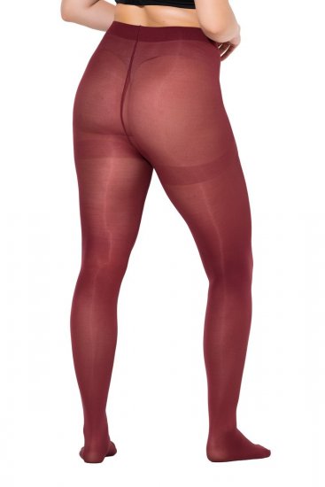 Ulla Popken 837870 Collant 100 den Bordeaux - Collants & chaussettes - 