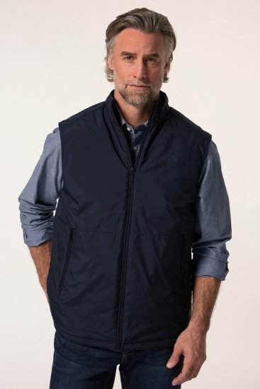 Boston Park 877 Gilet à col montant et fermeture éclair Bleu marine - Vestes - Vestes homme grandes tailles