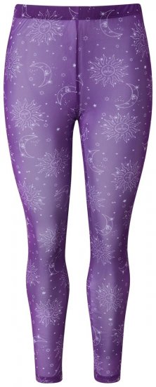 Ulla Popken 837935 Legging collant à motifs Violet - Collants & chaussettes - 