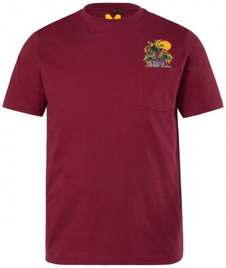 Men+ 219 T-shirt Palmiers Brun cuivré - T-shirts - T-shirts Homme Grande Taille