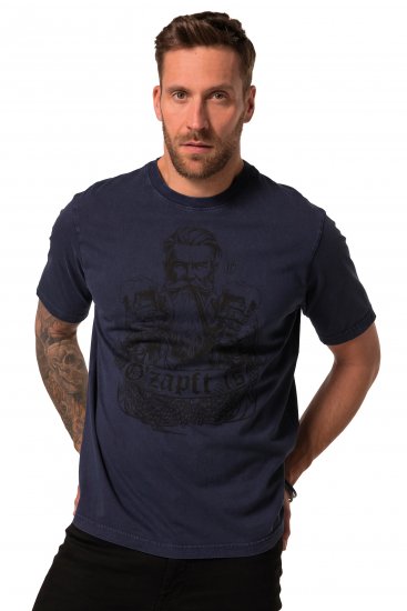 JP1880 O’zapft is! Design Vintage Look T-Shirt Navy Blue - T-shirts - T-shirts Homme Grande Taille