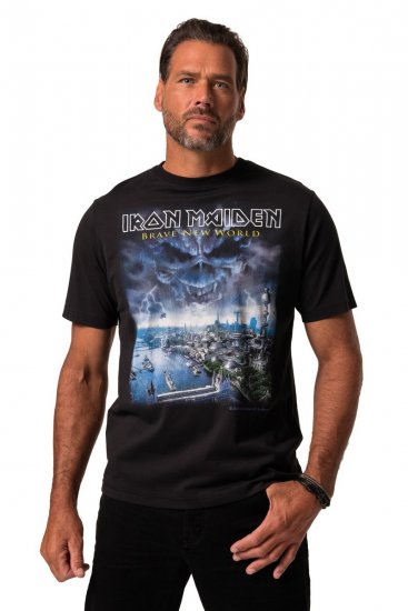 JP1880 Iron Maiden Brave New World T-Shirt Black - T-shirts - T-shirts Homme Grande Taille