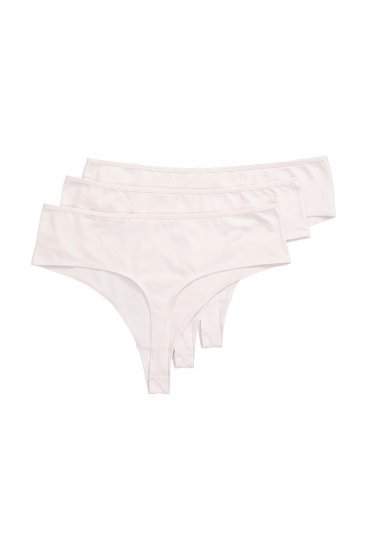 Ulla Popken 838637 Strings lot de 3 Beige - Culottes - 