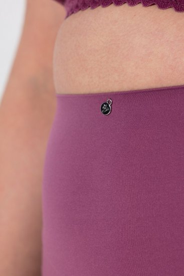 Ulla Popken 838675 Culottes taille haute Violet foncé - Culottes - 