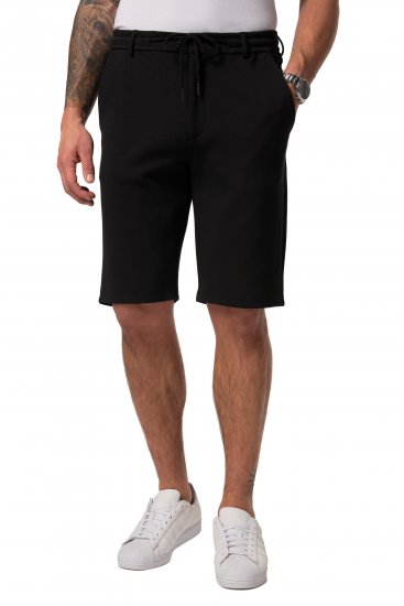 JP1880 Jersey Bermuda Chino Shorts Flexnamic Black - Shorts - Shorts hommes grande taille