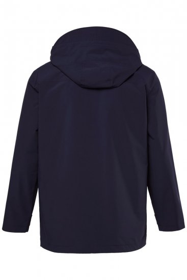 Men+ 215 Veste de pluie à capuche Bleu marine - Vestes - Vestes homme grandes tailles