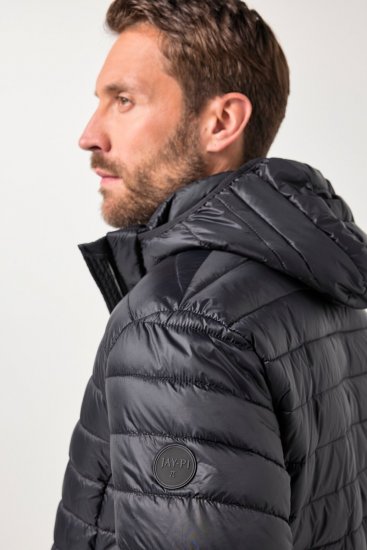 Jay-Pi Jacket Lightly Quilted Warm Black - Vestes - Vestes homme grandes tailles