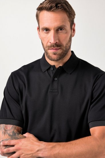 JAY-PI FLEXNAMIC® Poloshirt Black - Polos - Polos homme grande taille