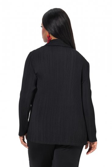 Ulla Popken 839843 Blazer plissé Noir - Blazers - Vestes blazer pour femme, grandes tailles