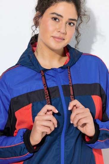 Ulla Popken 840094 Veste technique Bleu marine - Vestes - Vestes grande taille pour femme