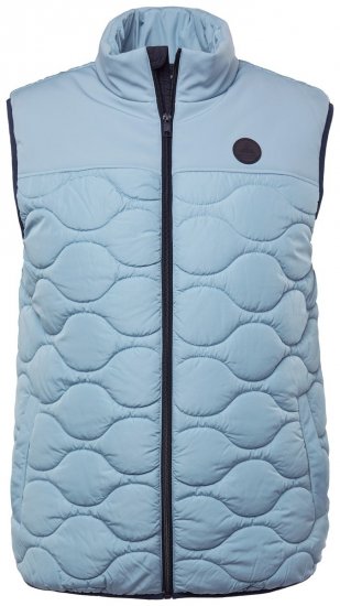 Boston Park 099 Gilet matelassé en duvet synthétique Bleu clair - Vestes - Vestes homme grandes tailles