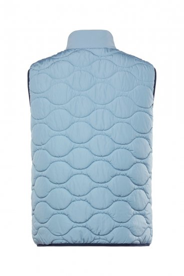 Boston Park 099 Gilet matelassé en duvet synthétique Bleu clair - Vestes - Vestes homme grandes tailles