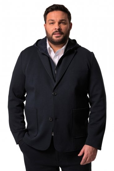 Men+ 205 Bilbao Flexlastic Blazer en jersey Bleu marine - Costumes - Costumes grandes tailles 