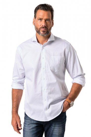 JP1880 Business Shirt Long Sleeve Snow White - Chemises - Chemises Grandes Tailles Hommes