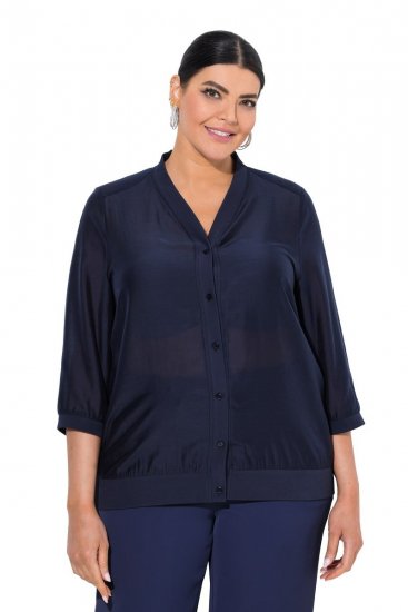 Ulla Popken 841127 Blouse Bleu marine - Ulla Popken - Ulla Popken Grandes Tailles