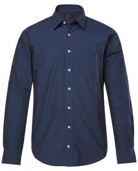 JP1880 Shirt Long Sleeve Kent Collar Navy - Chemises - Chemises Grandes Tailles Hommes