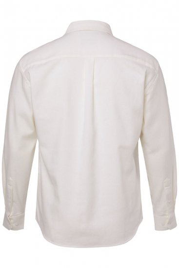 JP1880 Checked Flannel Shirt Long Sleeve Creamy White - Chemises - Chemises Grandes Tailles Hommes