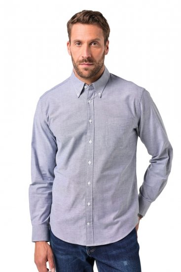 JP1880 Oxford Shirt Long Sleeve Denim Blue - Chemises - Chemises Grandes Tailles Hommes