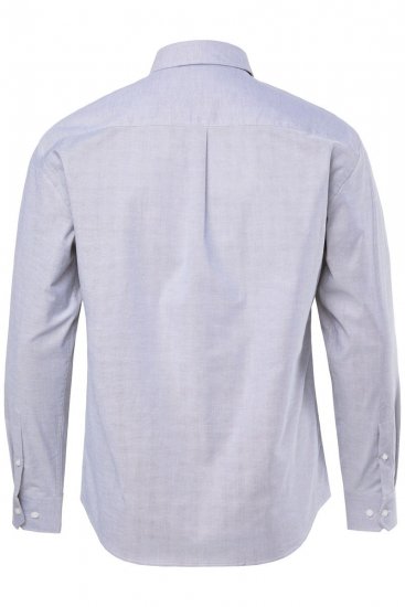 JP1880 Oxford Shirt Flexnamic Long Sleeve Grey - Chemises - Chemises Grandes Tailles Hommes