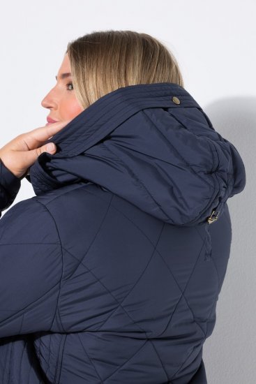 Ulla Popken 841360 Veste matelassée Bleu marine - Vestes - Vestes grande taille pour femme