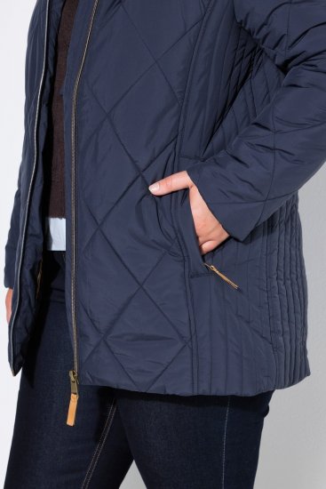 Ulla Popken 841360 Veste matelassée Bleu marine - Vestes - Vestes grande taille pour femme