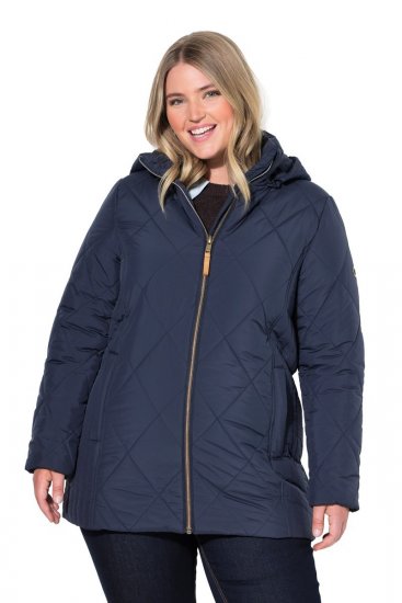 Ulla Popken 841360 Veste matelassée Bleu marine - Vestes - Vestes grande taille pour femme