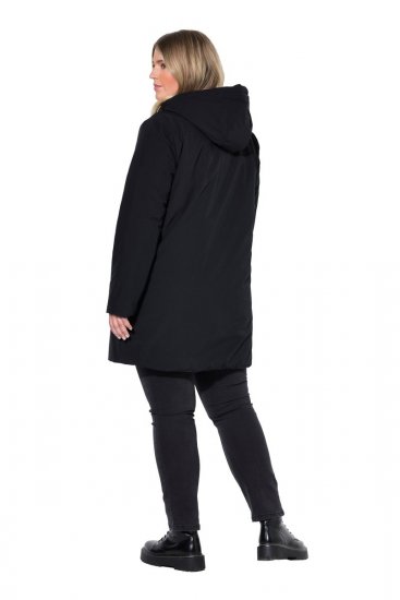 Ulla Popken 841398 Manteau Noir - Manteaux - Manteaux grande taille pour femme