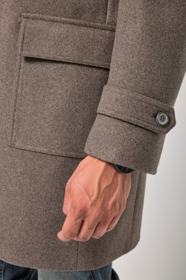 JP1880 Coat Flexnamic Quilted Insert Grey TALL - TALL vestes - Vestes coupe TALL pour hommes grands