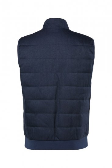 Boston Park 995 Gilet matelassé bicolore Bleu marine - Vestes - Vestes homme grandes tailles