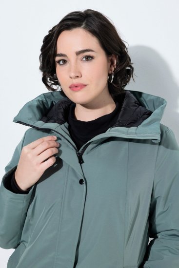 Ulla Popken 842008 Manteau technique Vert - Manteaux - Manteaux grande taille pour femme