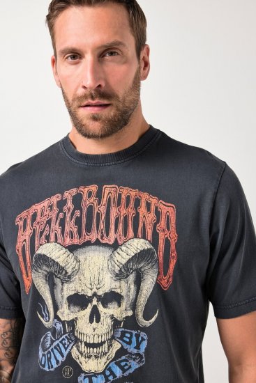 JP1880 T-Shirt Driven By The Devil Black - T-shirts - T-shirts Homme Grande Taille