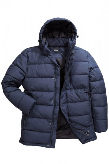 Men+ 426 Parka à capuche Bleu marine - Vestes - Vestes homme grandes tailles