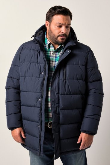 Men+ 426 Parka à capuche Bleu marine - Vestes - Vestes homme grandes tailles