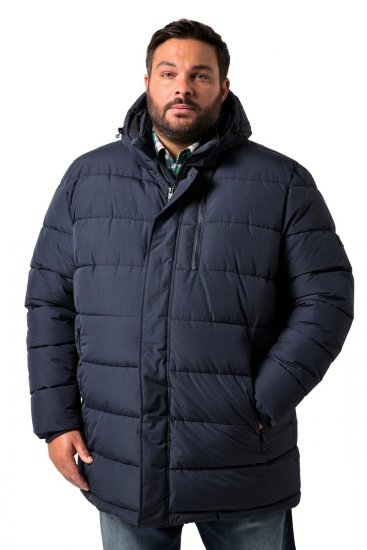 Men+ 426 Parka à capuche Bleu marine - Vestes - Vestes homme grandes tailles