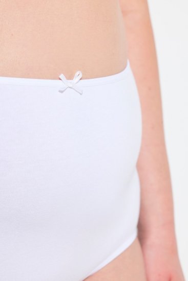 Ulla Popken 842435 Culottes taille haute lot de 3 Blanc - Culottes - 