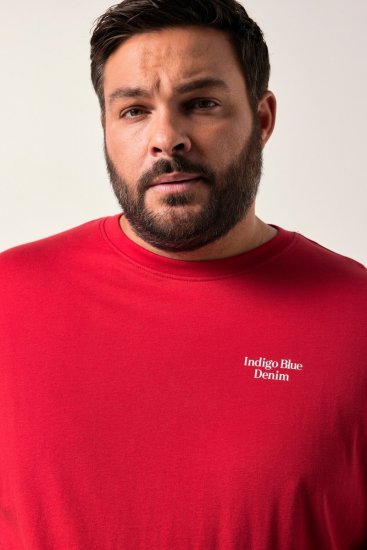 Men+ 500 T-shirt Indigo Blue Denim Rouge foncé - T-shirts - T-shirts Homme Grande Taille