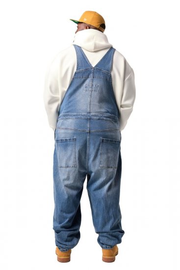 JP1880 842648 Salopette en jean coupe ample Bleu denim - Jeans et pantalons - Jeans et Pantalons grande taille 