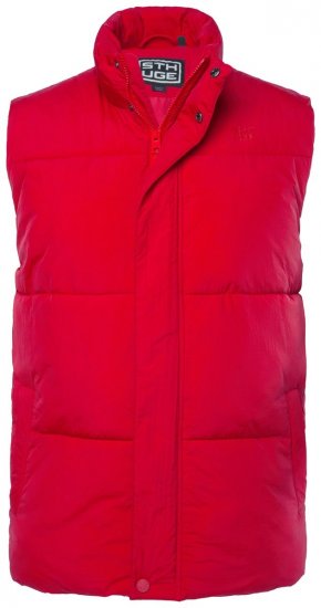 STHUGE 842684 Gilet matelassé Rouge - Vestes - Vestes homme grandes tailles