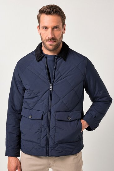 JP1880 842790 Blouson bomber matelassé en matière recyclée Bleu marine - Vestes - Vestes homme grandes tailles