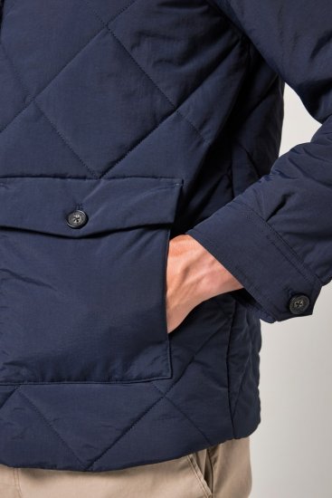 JP1880 842790 Blouson bomber matelassé en matière recyclée Bleu marine - Vestes - Vestes homme grandes tailles